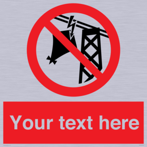 Custom prohibition do not fly kites near overhead electrical power lines